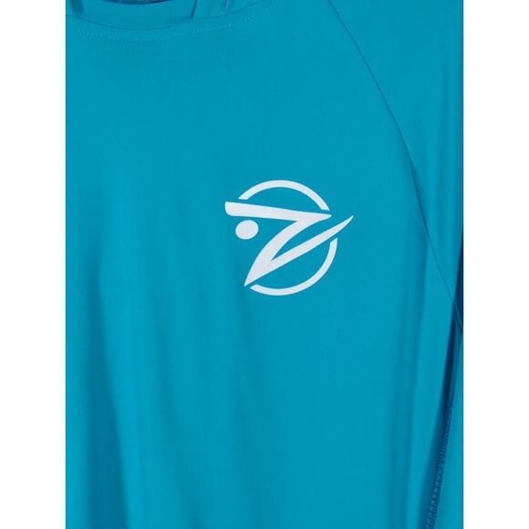 Gillz Tournament Hoodie V2 Top Men's Teal Blue Lightweight Vented Angler Fishing - Picture 6 of 13